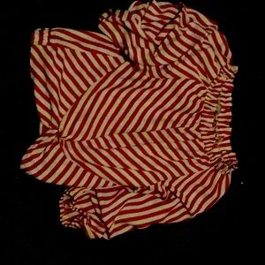 This is a blouse barely used cool stripes